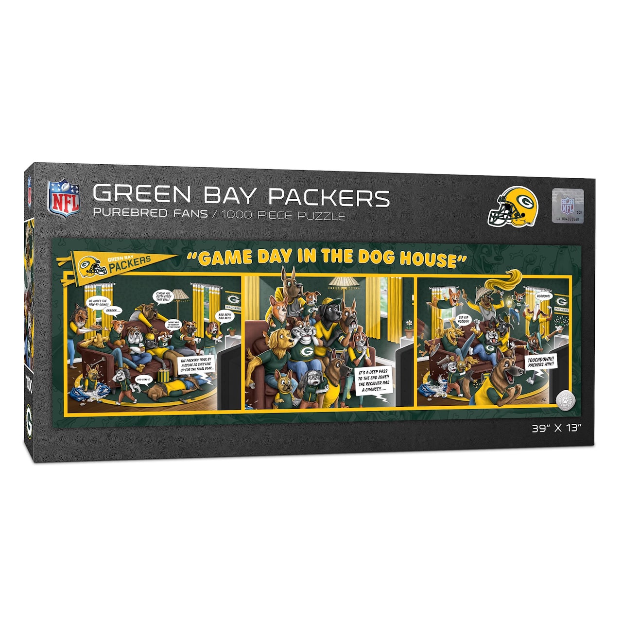 NFL Game Day in the Dog House 1,000 Piece Puzzle